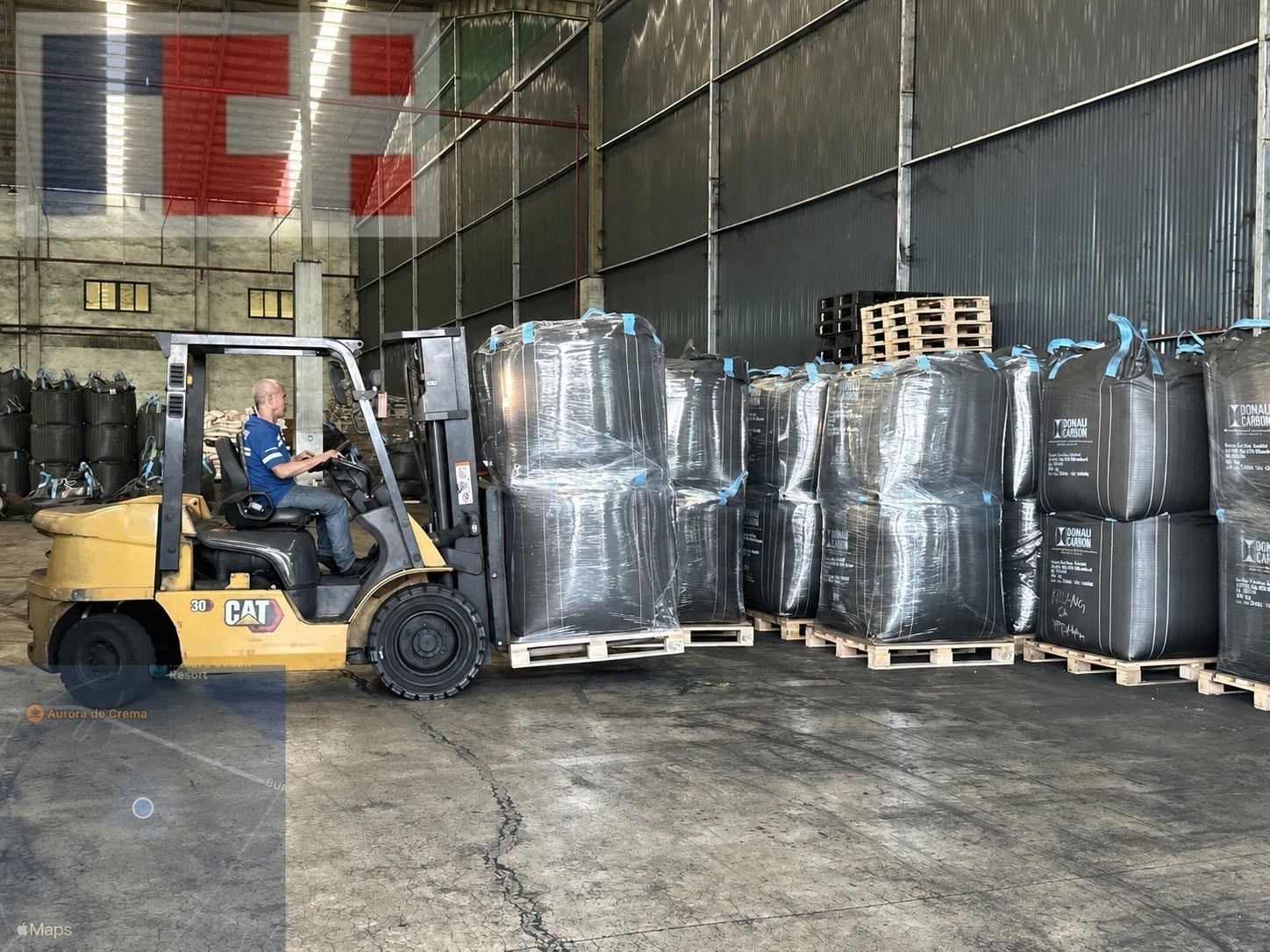 Loading supervision with Jacobi Carbons bulk bags